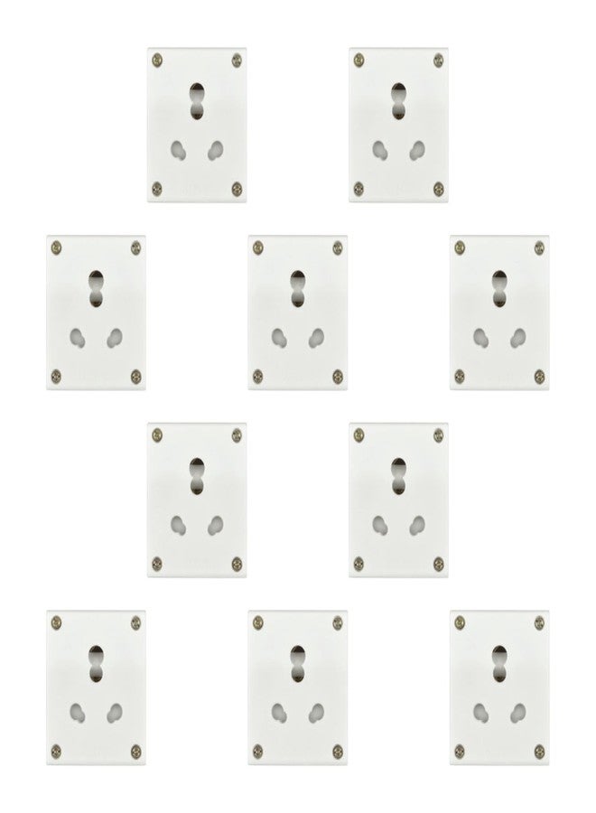 أنكور 6 أمبير/16 أمبير، مقبس أحادي، كابتون، قطعة خلفية من اليوريا، أبيض - Image 1